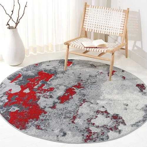 Vista 26 de SAFAVIEH Adirondack Collection - Alfombra decorativa, 2 pies 6 pulgadas x 4 pies, verde y gris, diseño abstracto moderno, no desprende pelusa