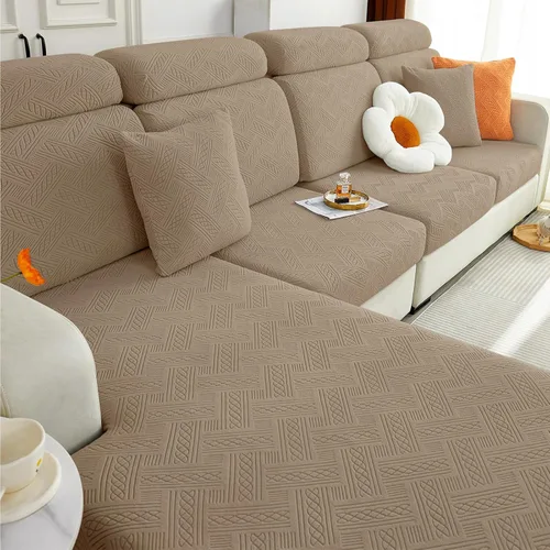 Vista 18 de hyha Fundas individuales para cojines de sofá, fundas elásticas para cojines de sofá mágicas y lavables, funda deslizante para sofá de perro
