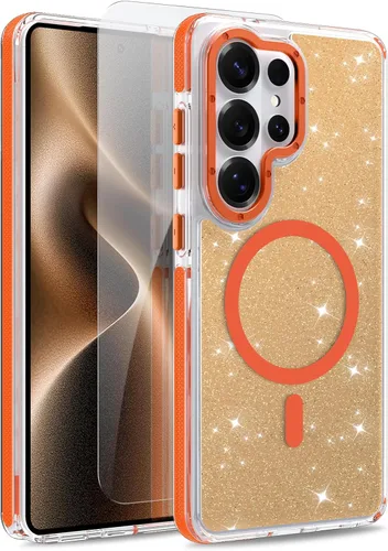 Vista 185 de Funda magnética para Google Pixel 10 Pro XL [compatible con Magsafe] [bonito diseño fluorescente de moda] a prueba de golpes, delgada, translúcida