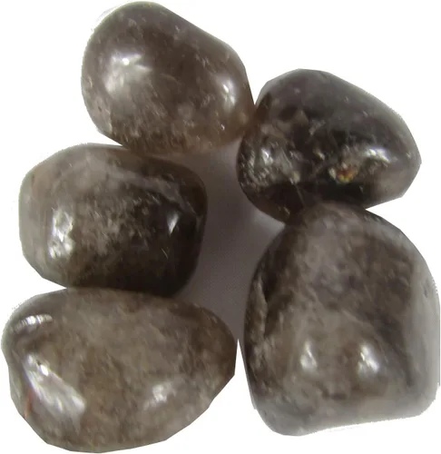 Vista 2 de CircuitOffice 5 piedras pulidas de cuarzo ahumado (0.75 a 1.25 pulgadas), piedras curativas, curación metafísica, piedras de chakra para Wicca