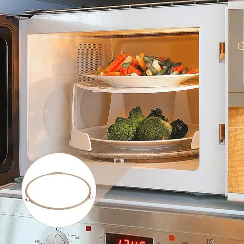 Vista 3 de Anillo y rodillos giratorios de microondas de 8.7 pulgadas, repuesto universal para piezas de microondas Whirlpool, accesorios de microondas, kit