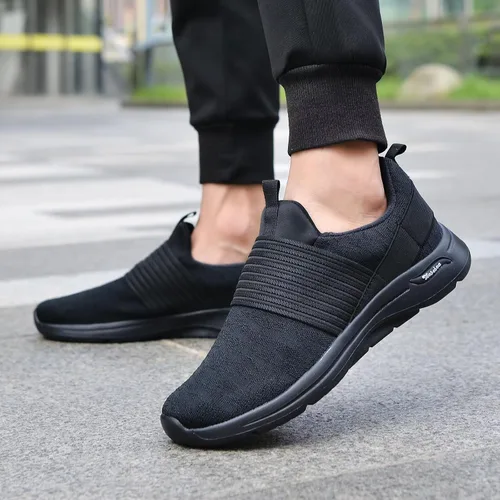 Vista 4 de TIOSEBON Mocasines ligeros sin cordones para hombre, cómodos tenis