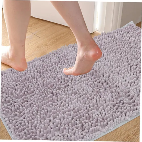 Vista 6 de Cabilock Tapete de baño de felpilla antideslizante absorbente para puerta interior, tapete de baño absorbente de agua, tapete de baño de cocina