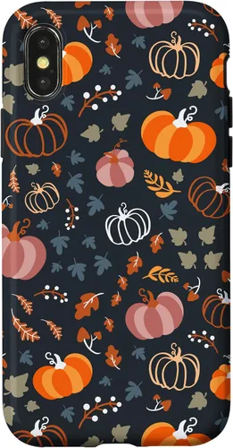 Vista 5 de iPhone 13 Otoño Hojas Caídas Calabaza Cosecha de Especias Feliz Otoño