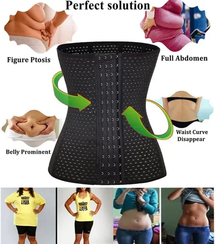 Vista 6 de Entrenador de cintura Cincher Body Shaper Sport Entrenamiento para reloj de arena 6 unids Hueso de acero más alta compresión
