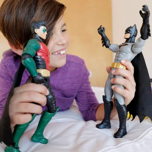 Vista 2 de DC Comics Batman Missions Batman - Figura de acción de 12 pulgadas