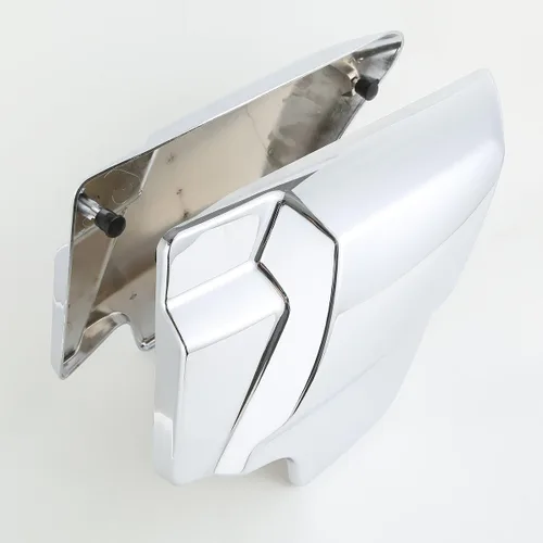 Vista 6 de XMT-MOTO - Par de paneles de cubierta lateral de batería para Harley Touring Road King Street Glide Electra Glide 2009 y posterior, negro brillante