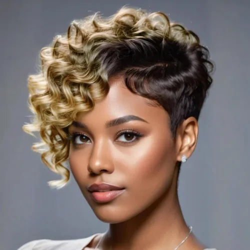 Vista 21 de Pelucas Honey Blonde sin pegamento para usar y quitar, pelucas de cabello humano cortas con corte Pixie para mujeres, peluca de cabello humano corta