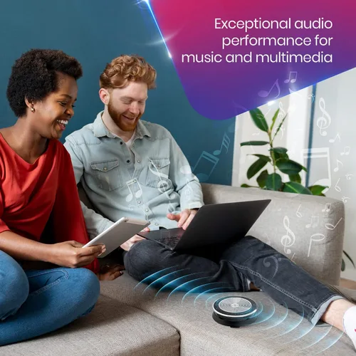 Vista 6 de EPOS - Sennheiser Expand 30 Altavoz Bluetooth portátil - Paquete global Teck con paño de microfibra GTW - Compatible con equipos, Zoom, Webex