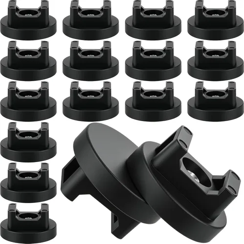 Vista 16 de Yookeer 10 clips magnéticos para cable de montaje con cremallera, color negro, 0.866 in Clips de cable multiusos para cableado eléctrico, base