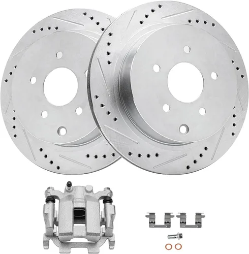Vista 21 de Detroit Axle - Kit de freno trasero para Chevy GMC Silverado Sierra Suburban Yukon XL 1500 Astro Tahoe Safari Rotores de freno de disco Reemplazo
