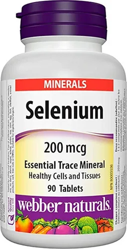 Vista 2 de 2 Botellas x Webber Naturals Selenio, 90 Tabletas