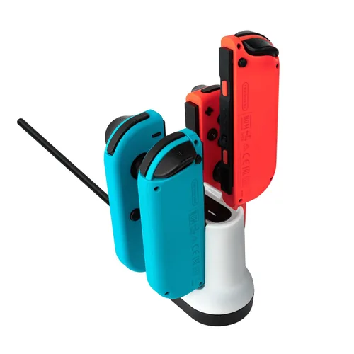 Vista 4 de PDP Gaming Joy Con Charging System For Up To Four Controllers White - Nintendo Switch