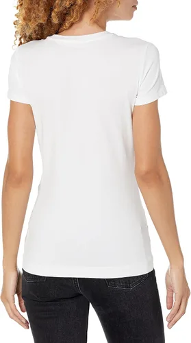 Vista 2 de GUESS Camiseta de manga corta con cuello redondo 0.14 oz para mujer