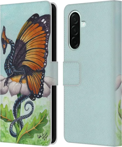 Vista 159 de Head Case Designs Officially Licensed Carla Morrow Galactic Entrancement Dragons Leather Wallet Case Compatible with Samsung Galaxy A07 4G