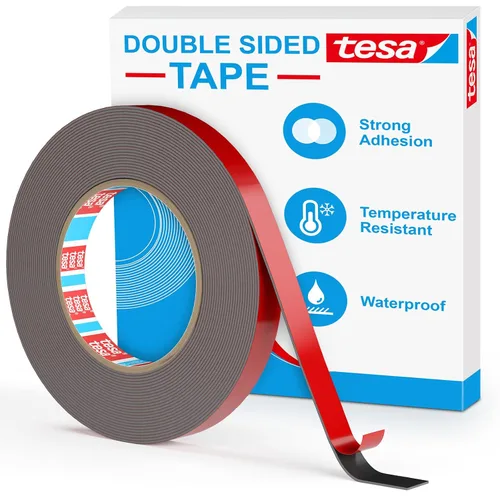 Vista 14 de EMITEVER - Cinta adhesiva de doble cara de 0.39 pulgadas x 36 pies (2 unidades) Waterproof & Weatherproof, LSE Tech Bonds to Plastic, Glass