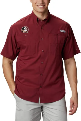 Vista 7 de Columbia NCAA Camisa Tamiami de Manga Corta para Hombre Universitaria Tallas Grandes y Altas Fla - Azul