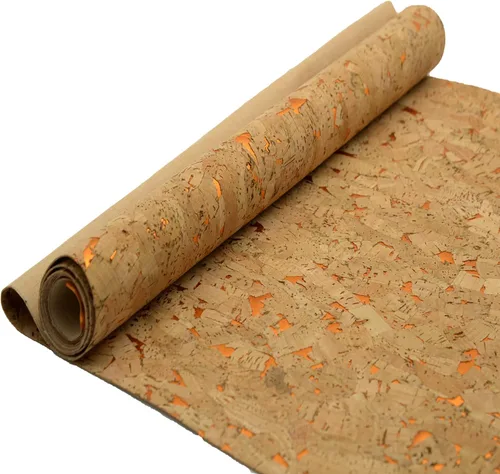 Vista 15 de SorenCut Tela de corcho por yarda, tela de corcho para coser con superficie de café negro, 12 x 52 pulgadas más grande para manualidades, cortar