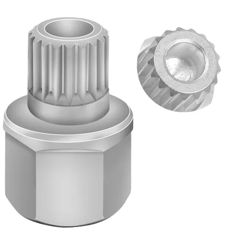 Vista 14 de Llave de tuerca de bloqueo de rueda de 11/15PT compatible con BMW, adaptador de tuerca de bloqueo de rueda, herramienta de extracción de orejetas