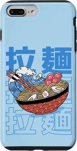 Vista 12 de The Great Ramen Off Kanagawa - Carcasa para iPhone 16, diseño tradicional japonés