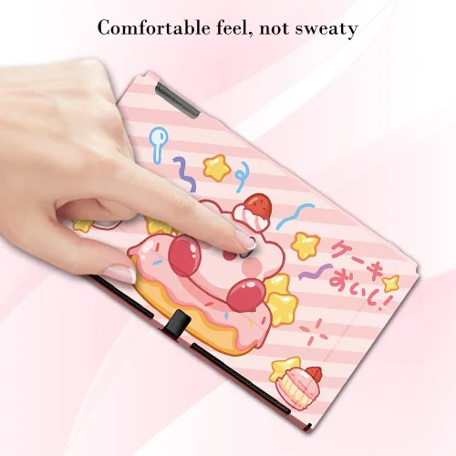 Vista 4 de PERFECTSIGHT Protective Case Compatible with Nintendo Switch OLED Anti-Scratch Shockproof Slim Cover Case for NS Switch and Joy-Con, Cute Hard
