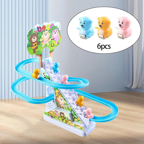 Vista 3 de Menolana Piezas de juego de pistas eléctricas, piezas de repuesto para escaleras deslizantes, juguete de repuesto, adorable escaleras, accesorios
