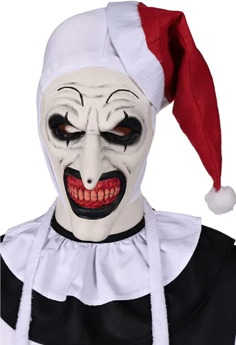 Vista 11 de Feeriay Disfraz de payaso artístico, traje de payaso de arte asesino, overol para Halloween