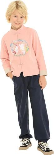 Vista 4 de Mud Kingdom - Disfraz de abrigo de vestir chino estilo Tang para niños