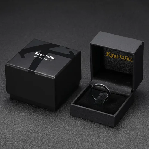 Vista 120 de King Will Alianza de boda de carburo de tungsteno para hombres y mujeres, anillos de promesa para parejas abovedados de alto pulido