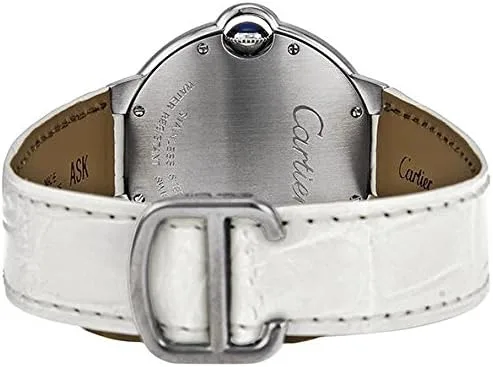 Vista 3 de Cartier Ballon Bleu W6920087 - Reloj para mujer de cuero blanco, Plateado