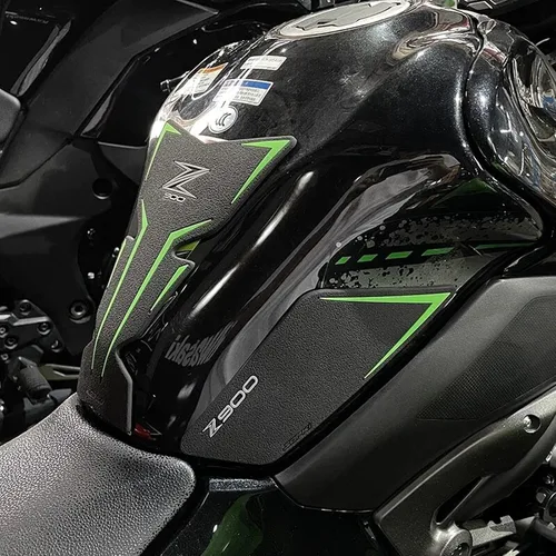 Vista 2 de TZMAPU Compatible con Kawasaki Z900 Almohadilla de Tanque de Gasolina, Protector de Tanque de Motocicleta, Kit de Calcomanías Antideslizantes