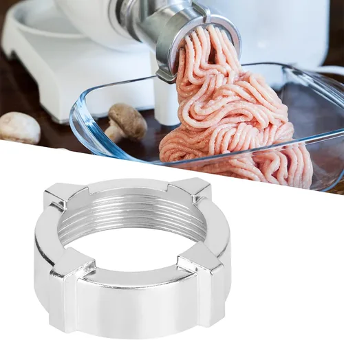 Vista 7 de Tuerca de repuesto para picadora de carne, amoladora de acero inoxidable, picadora de carne, picadora de nueces, accesorios de cocina