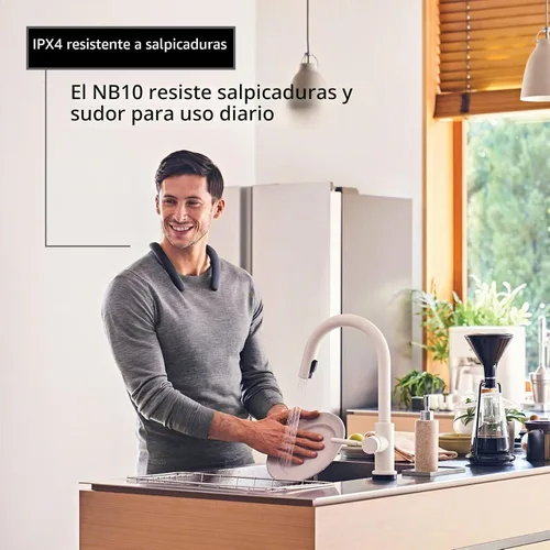 Vista 7 de Sony SRS-NB10 Altavoz Bluetooth con banda para el cuello inalámbrico, cómodo y ligero con tecnología para trabajar desde casa, micrófono