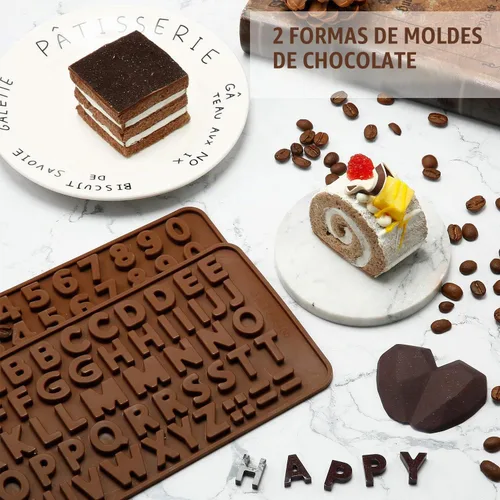 Vista 6 de Molde de silicona en forma de corazón de diamante, molde de chocolate de 8.7 pulgadas, moldes de silicona de diamante para el día de San Valentín