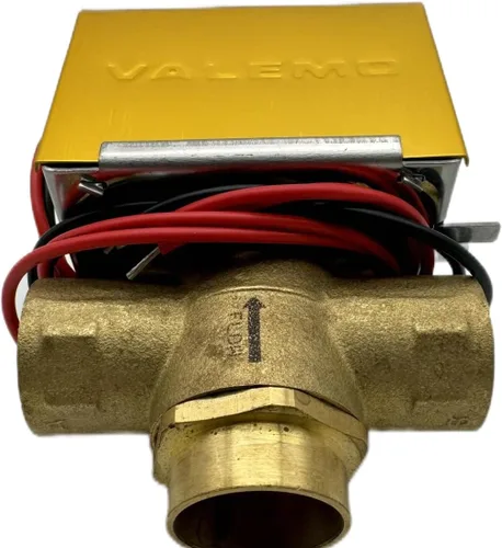 Vista 3 de V3417-A1S Válvula de zona motorizada, 3 vías, 1" sudor, normalmente cerrada, 24 VAC, con interruptor final