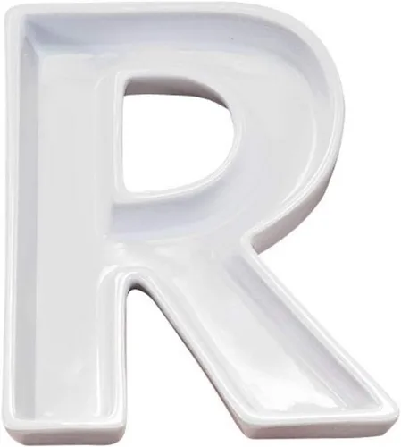 Vista 11 de Plato de cerámica con diseño de carta de amor Ivy Lane, color blanco, 6 - pulgadas, Blanco
