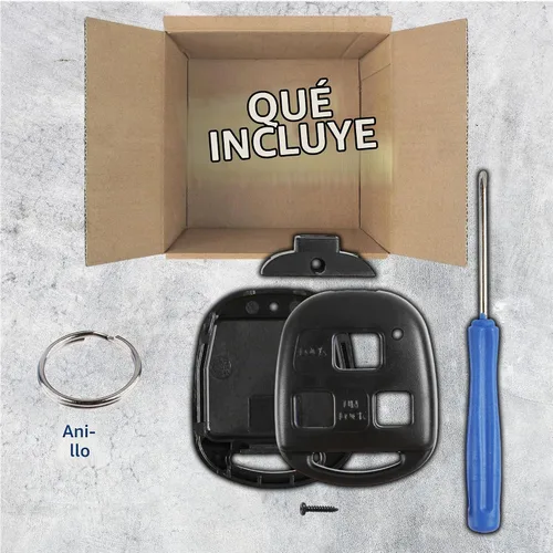 Vista 3 de KeylessOption Estuche de llave de reemplazo para 1997 1998 1999 2000 2001 2002 2003 2004 2005 2006 2007 2008 2009 2010 2011 2012 2013 2014 Lexus