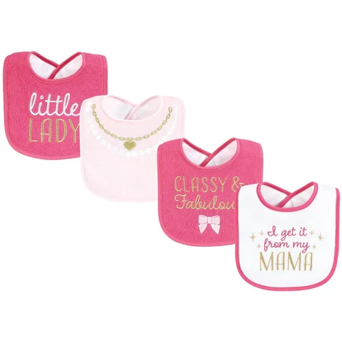 Vista 19 de Baberos Hudson Baby unisex de tela de toalla de algodón con relleno de fibra, Tamaño único Niño Gris Bosque