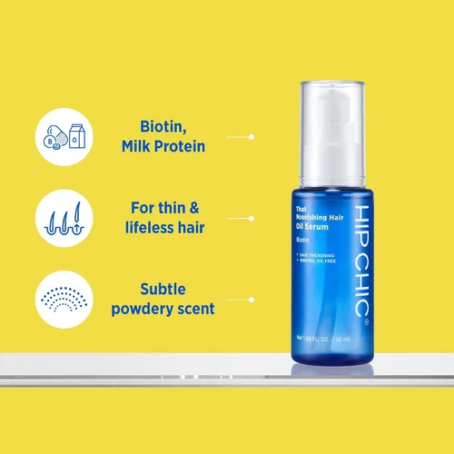 Vista 3 de That Nourishing Hair Oil Serum, no tóxico, vitamina B7, biotina, extracto de proteína de leche, aminoácidos de seda, amplia nutrición, cabello más