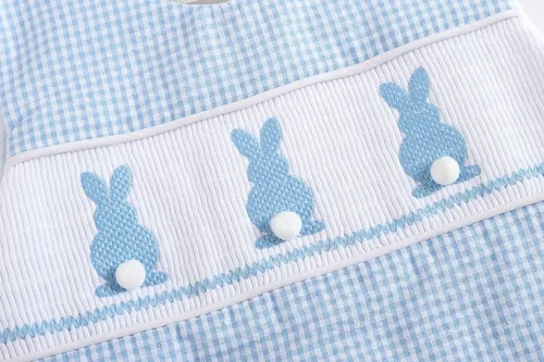 Vista 3 de Lil cactus Pantalones cortos de conejo de Pascua para niños y bebés