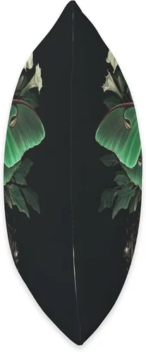 Vista 2 de Aesthetic Celestial Luna Moth Moon Butterfly Almohada de tiro 16x16, multicolor