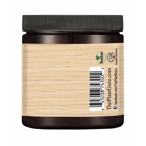 Vista 3 de Mantequilla de semillas de cáñamo 4 oz. 100% pura cruda fresca natural prensada en frío. Hidratante para la piel, cuerpo y cabello, cremas