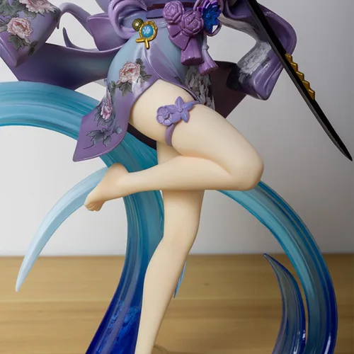 Vista 3 de Kamizato Ayaka Figura Kimono Japonés 28CM 1/7 PVC Anime Juego Modelo de Personaje