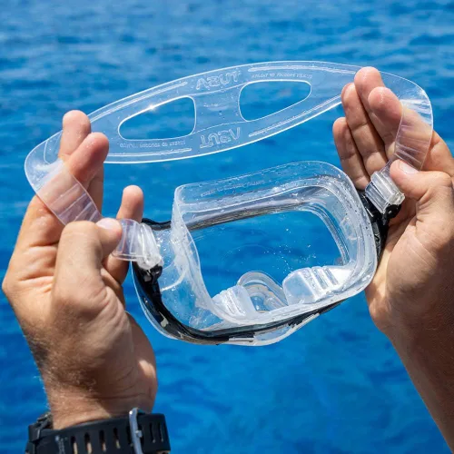 Vista 6 de TUSA Sport Adult Imprex 3D Purge Mask and Dry Snorkel Combo (más eficaz en la superficie)