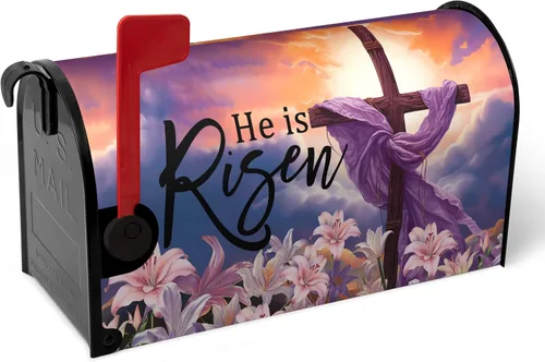 Vista 35 de Funda magnética para buzón patriótico de verano del 4 de julio, cubierta para buzón de bandera de Estados Unidos, diseño floral, Día