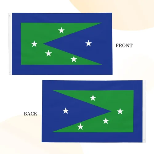 Vista 5 de Bandera del condado de Peconic, bandera de Nueva York, 3 x 5 pies, poliéster duradero de doble cara, divertida pancarta decorativa para exteriores