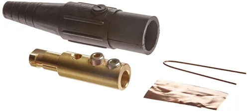 Vista 16 de Marinco CLS20FB-A CLS tipo Cam, serie 16 en línea, conector de un solo pin, 400 amperios, 600 voltios, #2-2/0 AWG, hembra - negro (A)