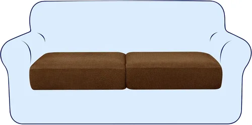 Vista 12 de subrtex Funda de Cojín Elástica Suave para Asiento de Sofá Funda Deslizable de Spandex para Silla y Sofá Adecuada para 1-2-3 Plazas Reemplazo