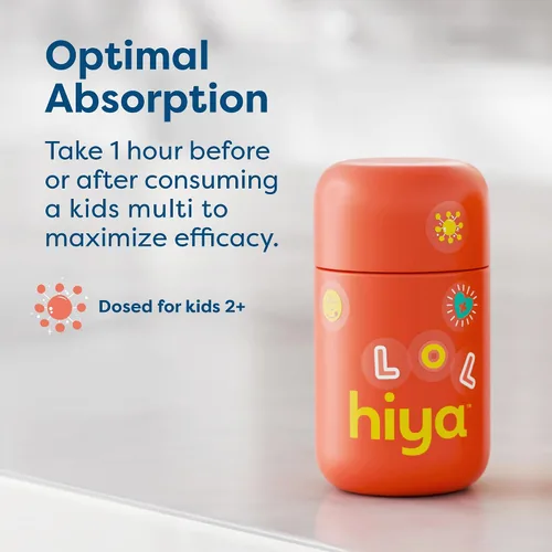 Vista 4 de Hiya - Suplementos de hierro para niños, masticables, vitamina C, sin OMG, 30