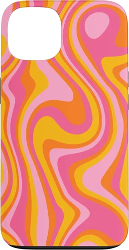 Vista 7 de Retro Groovy Liquid Swirl Hippie 70's 80's Psychedelic Phone Case for iPhone 17
